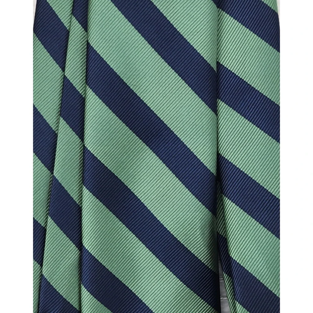 American Eagle Outfitters AEO Mens Blue Green Striped Polyester Necktie 1037